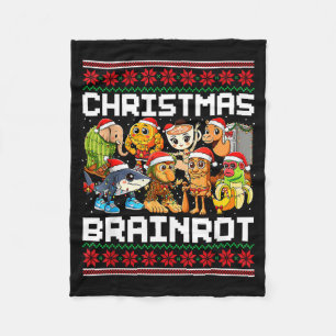Grappig Kerstmis Italiaans Brein Rot Italiaans Bre Fleece Deken