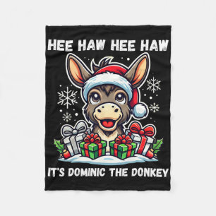 Grappig Kerstmis Italiaanse Kerst Ezel Dominic T Fleece Deken