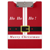 Grappig Kerstmis Kerstman Klembord (Voorkant)