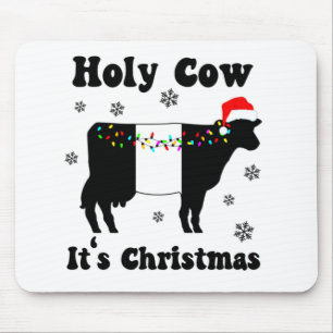 Grappig Kerstmis Koe Belted Galloway Beltie Cadeau Muismat