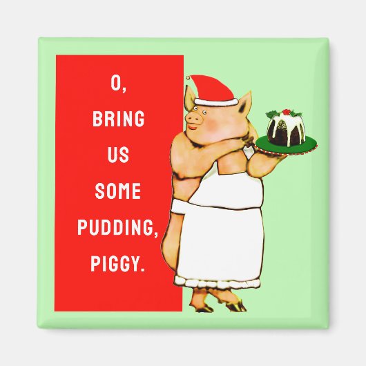 Grappig Kerstmis Magneet (Voorkant)