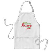 Grappig Kerstmis Rust Scrooge Gezicht Standaard Schort (Voorkant)