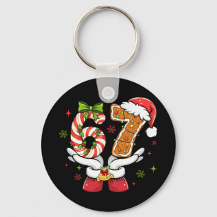 Grappig Kerstmis Zes Zeven 6 7 Meme Gen Alpha Jarg Sleutelhanger