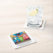 Grappig kerstpapier met Humor Onderzetter (Insitu)