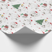 Grappig kerstpapier voor het rapen van kerstmis cadeaupapier (Hoek)
