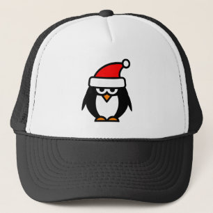 Grappig kerstpinguïn cartoon Santa Claus pet