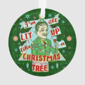 Grappig kerstrecro Drink Humor Man Ornament (achterkant)