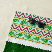 Grappig kerstrecro Drink Humor Man Strandlaken (In situ)