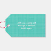 Grappig kerstrecro Drink Humor Paar omhoog Cadeaulabel (Achterkant Horizontaal)