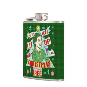 Grappig kerstrecro Drink Humor Woman Heupfles (Links)