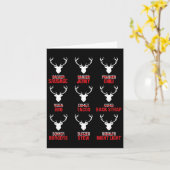 Grappig kerstrendierjacht met als doel het ontluch kaart (Gele Bloem)