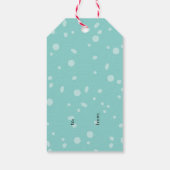 Grappig kerstSharkGift-Label Cadeaulabel (Achterkant)