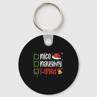 Grappig Kerstshirt Leuk Stout Ik Heb Het Geprobeer Sleutelhanger