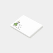 Grappig kersttaartje-Cartoon Post-it® Notes (Schuin)