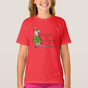 Grappig kersttaartje-Cartoon T-shirt