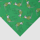 Grappig kersttaartje-Cartoon Tissuepapier (Detail)