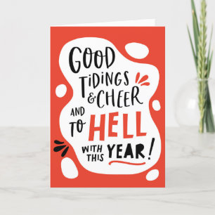 Grappig kerstWenskaart Kaart