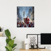 Grappig kerstwonderland poster (Thuiskantoor)