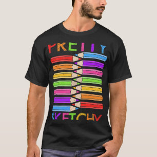 Grappig ketchy Art voor artistieke Mannen Women K T-shirt