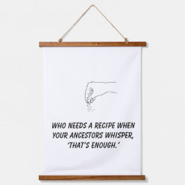 Grappig Keuken Tapijt - Voorouderlijke Koken Wijsh Hangend Wandkleed