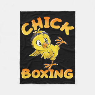 Grappig Kickboksen Vechten Meisje Schattige Kick B Fleece Deken