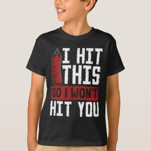 Grappig Kickboksshirt I Martial Arts Slaan G T-shirt