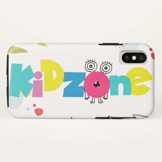 Grappig kidzone Hoesje-Mate Stoere iPhone X Hoesje (Achterkant (horizontaal))