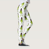 Grappig kikker met bovenste hoed cartoon leggings (Rechts)