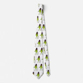 Grappig kikker met bovenste hoed cartoon stropdas (Voorkant)