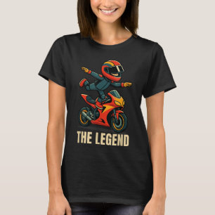 Grappig Kind Aura Farming op de motor - Funny Indo T-shirt