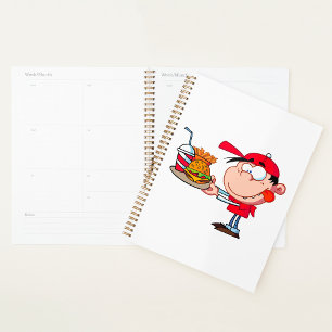 Grappig Kind Fastfood Lover Burger, Friet en Drink Planner
