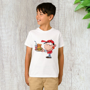 Grappig Kind Fastfood Lover Burger, Friet en Drink T-shirt