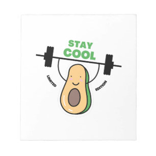 Grappig kinder blijf cool voor school notitieblok