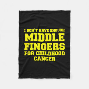 Grappig kinderkanker bewustzijn fleece deken