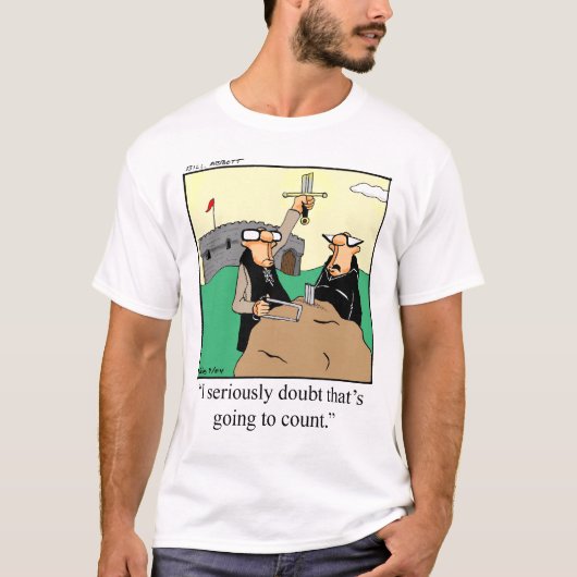 Grappig King Arthur T-shirt (Voorkant)