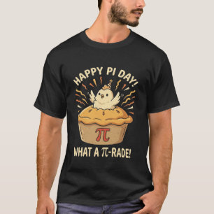 Grappig Kip Pot Pi Shirt Taart Wiskunde Liefhebber