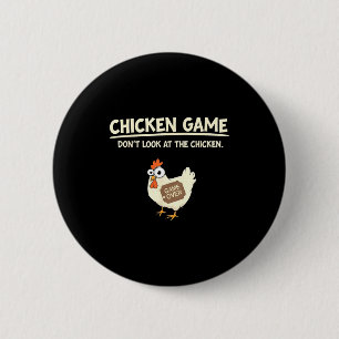 Grappig Kip Spelontwerp Ltd Uni Kip Spel_ Doe Ronde Button 5,7 Cm