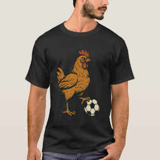 Grappig Kip Voetbal T-shirt