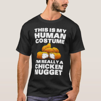 Grappig kipnuggetkostuum voor kinder mode nugg t-shirt