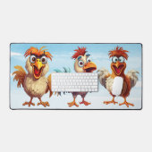 Grappig kippen grillig leuk Boerderij dier Bureaumat (Keyboard & Muis)