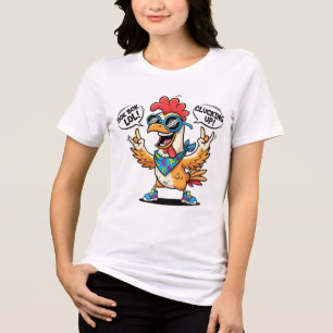 Grappig Kippen Mascotte T-Shirt – Stout Pop Art Ca