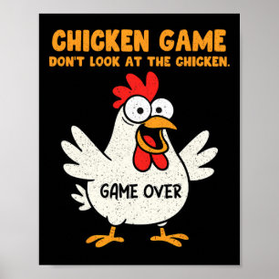Grappig Kippen Spelletje Kijk Niet Naar De Kip Ani Poster