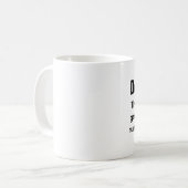 Grappig kist quote: Depresso Koffiemok (Voorkant links)
