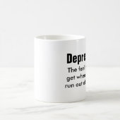 Grappig kist quote: Depresso Koffiemok (Center)