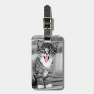 Grappig Kitten Bagagelabel