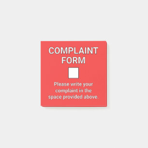 Grappig Klachtenformulier Post-it® Notes