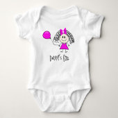 Grappig klein meisje baby bodysuit (Voorkant)