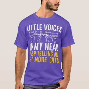 Grappig kleine stemmen in mijn hoofd blijven verte t-shirt