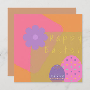 Grappig kleurige Abstracte eitjes - aangepaste tek