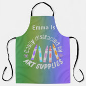 Grappig Kleurrijk Groot Schort (Voorkant)